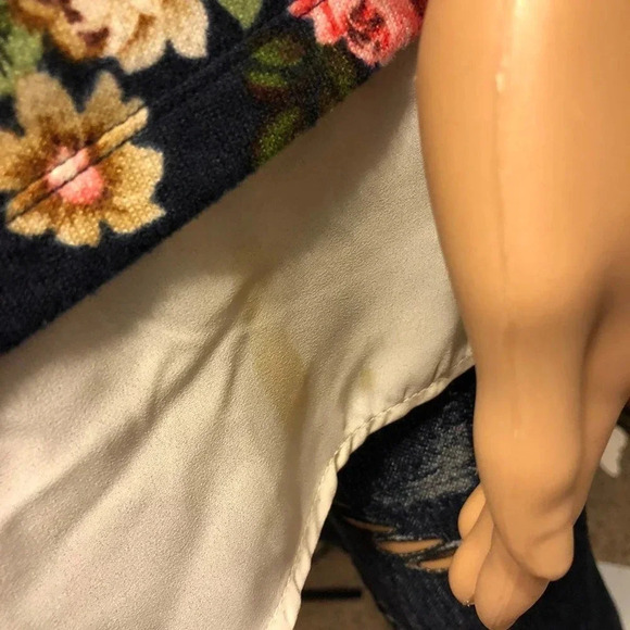 Faith and joy women floral by Monteau Velour long sleeves shirt/blouse size XL - Picture 9 of 10